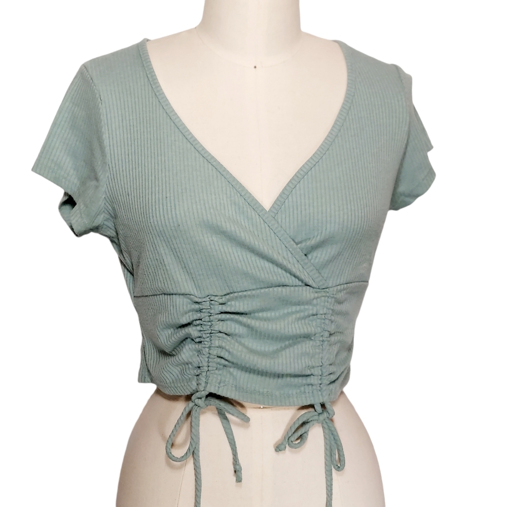 Sage-colored Rebellious Dreamer Womens Top